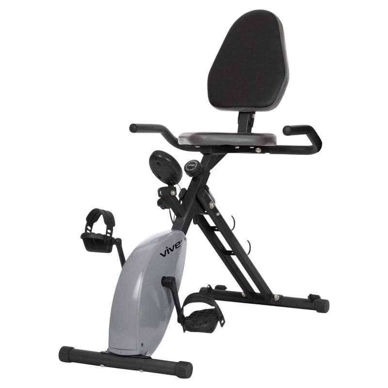 Vive Health X - BikeLightweight Folding Exercise Bike with Fitness App